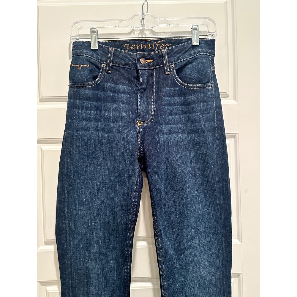 Kimes Ranch Jennifer Mid Wash High Rise Flare Leg Jeans 0/34 Western Denim - Picture 8 of 10